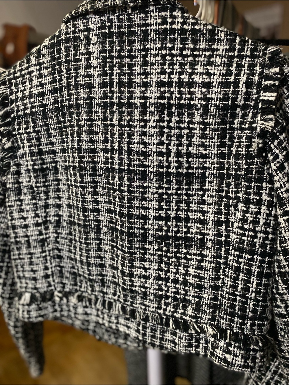 a new day Black & White Tweed Cropped Blazer - Picture 6 of 7